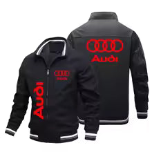 2025 nouvelle veste à la mode pour hommes Logo de voiture Audi veste de moto Logo de voiture personnalisé vêtements de course hommes vêtements Audi veste de course de motard S M. L' XL XXL XXXL 4XL 5XL