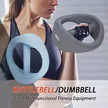 Haltères d'équipement de fitness multifonctionnels, équipement d'exercice de fitness, bleu gris 4 kg