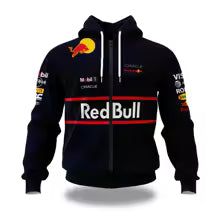 Nouveau Red Bull sweat à capuche zippé 3D imprimé cyclisme moto vêtements de sport pour hommes en plein air Red Bull Racing sweat à capuche veste pour hommes 2XS XS S M L XL 2XL 3XL 4XL 5XL 6XL