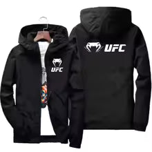 2025 UFC combat Logo respirant mode Fitness veste à glissière décontracté haute qualité à capuche veste de Baseball veste de sport de plein airS(FR 46) M.(FR 48) L'(FR 50) XL(FR 52) XXL(FR 54) XXXL(FR 56-58) 4XL(FR 60) 5XL(FR 62) 6XL(FR 64-66)