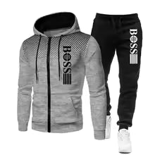 2025 nouveau sweat à capuche zippé pour hommes + ensemble pantalon décontracté pour l'automne et l'hiver mode Fitness et vêtements de sport chauds ensemble deux pièces S(FR 46) M.(FR 48) L'(FR 50) XL(FR 52) XXL(FR 54) XXXL(FR 56-58)