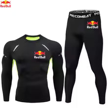 Red Bull – ensemble pour hommes, vêtements de Sport, combinaisons de Fitness, d'entraînement, de Jogging, collants, Rashguard, survêtement de course pour hommes Asian size-S Asian size-M Asian size-L Asian size-XL Asian size-XXL Asian size-XXXL