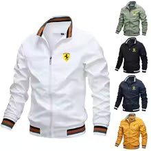 Veste de printemps et d'automne pour Ferrari Roma 488 F8 2026, Cardigan décontracté à manches longues avec Logo Ferrari, manteau sportif pour hommes S M. L' XL XXL XXXL 4XL