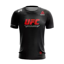 T-shirt UFC Respect The Fight pour hommes, manches courtes, hauts d'entraînement de championnat de combat ultime 100 110 120 130 140 150 160 S M L XL 2XL 3XL 4XL 5XL 6XL