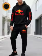 Red Bull automne hiver hommes sweat à capuche sport décontracté basket-ball vêtements de sport vêtement supérieur chaleur confort ajustement à capuche S(FR 46) M.(FR 48) L'(FR 50) XL(FR 52) XXL(FR 54)