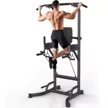 Tour de puissance multifonctionnelle pour la musculation à domicile, station de dip, barre côtelée, tour de puissance push-up, exercice abdominal, musculation