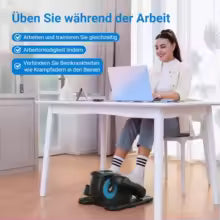 MERACH Mini Vélo Elliptique Électrique, Elliptique de Bureau pour Maison avec Télécommande et Écran LCD, Silencieux et Portable Vélo Elliptique d'Appartement pour Séniors, Adolescents et Adultes