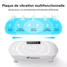 MERACH Plate-forme de vibration entraînée par le dispositif de plaque de vibration pour l'entra0înement du corps entier pour la combustion des graisses et la construction musculaire pour la perte de poids