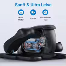 MERACH Mini Vélo Elliptique Électrique, Elliptique de Bureau pour Maison avec Télécommande et Écran LCD, Silencieux et Portable Vélo Elliptique d'Appartement pour Séniors, Adolescents et Adultes