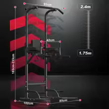Tour de puissance multifonctionnelle pour la musculation à domicile, station de dip, barre côtelée, tour de puissance push-up, exercice abdominal, musculation