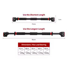 Barre horizontale de Fitness, dispositif de traction murale intérieure pour la maison, sans poinçonnage, barre unique, équipement de fitness à domicile, barre suspendue d'étirement