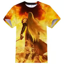 T-shirt imprimé 3D Final Nette VII pour hommes et femmes, Streetwear de jeu d'anime, T-shirt Hip Hop, T-shirt de sport décontracté, T-shirt unisexe, Économie à la mode XS S M L XL XXL XXXL 4XL 5XL 6XL