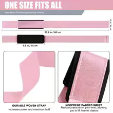 Nouveau brillant orthèse enveloppement Fitness levage dragonne Crossfit musculation soutien Kettlebell haltère poids poignée bande forc