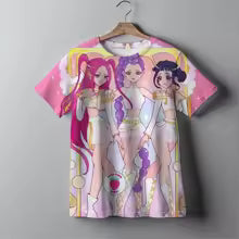 Mode décontracté enfants T-shirt KPop chasseurs de démons Cool filles T-shirt cadeau drôle pour les Fans T-shirt-KPop démon chasseurs vêtements 100 110 120 130 140 150 160