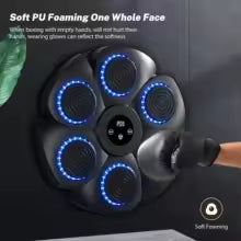 Machine de boxe musicale Bluetooth intelligente avec gants de boxe, entraîneur de boxe mural, adapté aux adultes et aux enfants