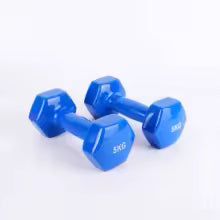 Haltères hexagonaux en fonte solide avec finition mate et revêtement en plastique pour hommes et femmes haltères de fitness à domicile