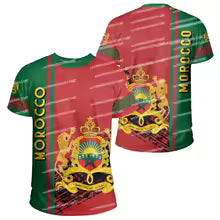 Nouveauté maillot marocain été hommes maillot t-shirt maillot de Football femmes Jersey T-Shirts hommes maillot femmes t-shirt enfant t-shirt