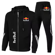 Red Bull Racing Logo imprimé hommes vêtements de sport ensembles à capuche sweat-shirt zippé + pantalon 2 pièces costume Sports extrêmes personnalisé Red Bull survêtement S M. L' XL XXL XXXL