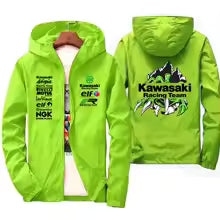Veste de l'équipe de course avec logo Kawasaki, imperméable et coupe-vent, vêtements de sport pour hommes, activités de plein air à la mode S M L' XL XXL XXXL 4XL 5XL 6XL 7XL
