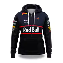 Nouveau Red Bull sweat à capuche zippé 3D imprimé cyclisme moto vêtements de sport pour hommes en plein air Red Bull Racing sweat à capuche veste pour hommes 2XS XS S M L XL 2XL 3XL 4XL 5XL 6XL