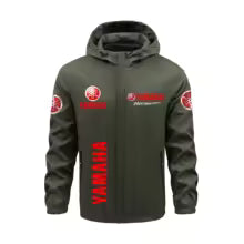 Nouvelle veste de pêche en plein air décontractée pour hommes Yamaha printemps et automne avec capuche, veste de camping et de randonnée en plein air M(FR 48) L'(FR 50) XL(FR 52) XXL(FR 54) XXXL(FR 56-58) 4XL(FR 60) 5XL(FR 62)