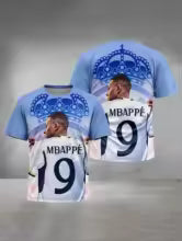 2026 Nouveau maillot de football imprimé Kylian Mbappé en 3D, T-shirt de sport unisexe pour enfants, vêtements de fan de football respirants à séchage rapide, offre spéciale XXS XS S M L XL XXL XXXL 4XL 5XL 6XL