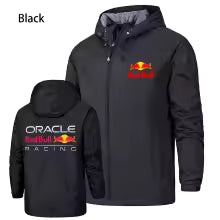 Veste à capuche zippée imperméable et coupe-vent Red Bull pour hommes, veste d'alpinisme d'aventure en plein air, coupe-vent de randonnée pour jeunes S(FR 46) M.(FR 48) L'(FR 50) XL(FR 52) XXL(FR 54) XXXL(FR 56-58) 4XL(FR 60) 5XL(FR 62)