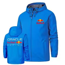 Veste à capuche zippée imperméable et coupe-vent Red Bull pour hommes, veste d'alpinisme d'aventure en plein air, coupe-vent de randonnée pour jeunes S(FR 46) M.(FR 48) L'(FR 50) XL(FR 52) XXL(FR 54) XXXL(FR 56-58) 4XL(FR 60) 5XL(FR 62)