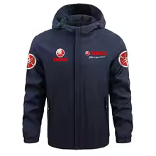 Nouvelle veste de pêche en plein air décontractée pour hommes Yamaha printemps et automne avec capuche, veste de camping et de randonnée en plein air M(FR 48) L'(FR 50) XL(FR 52) XXL(FR 54) XXXL(FR 56-58) 4XL(FR 60) 5XL(FR 62)