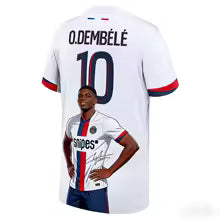 Maillot de football PSG 2025-26 extérieur Dembélé No.10 3D imprimé adulte enfants Athleisure T-Shirt été séchage rapide doux confortable léger S M. L' XL XXL XXXL 4XL 5XL 6XL