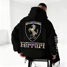 Sweat à capuche à manches longues pour hommes et femmes, vêtements pour passionnés de moto pour Ferrari F1, combinaison de sport et de course, automne/hiver s (électronique) L' M. XL XXL XXXL