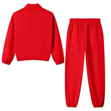Ensemble 2 pièces pour enfants, pull à col haut et pantalon Long, combinaison de jogging en polaire thermique pour jouer et entraînement en plein air, automne 8Y 9Y 10Y 11Y 12Y