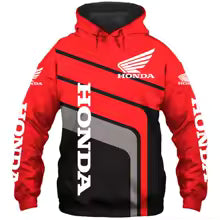 Sweat à capuche Honda pour hommes imprimé 3D