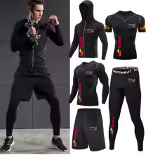 2025 Red Bull Racing Sportswear Ensemble serré de 5 pièces, adapté pour la course à pied, le fitness, le cyclisme, l'alpinisme, la protection des sports de plein air S(FR 46) M.(FR 48) L'(FR 50) XL(FR 52) XXL(FR 54) XXXL(FR 56-58)