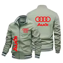 2025 nouvelle veste à la mode pour hommes Logo de voiture Audi veste de moto Logo de voiture personnalisé vêtements de course hommes vêtements Audi veste de course de motard S M. L' XL XXL XXXL 4XL 5XL