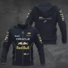 Nouveau Red Bull sweat à capuche zippé 3D imprimé cyclisme moto vêtements de sport pour hommes en plein air Red Bull Racing sweat à capuche veste pour hommes 2XS XS S M L XL 2XL 3XL 4XL 5XL 6XL