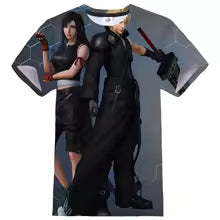 T-shirt imprimé 3D Final Nette VII pour hommes et femmes, Streetwear de jeu d'anime, T-shirt Hip Hop, T-shirt de sport décontracté, T-shirt unisexe, Économie à la mode XS S M L XL XXL XXXL 4XL 5XL 6XL