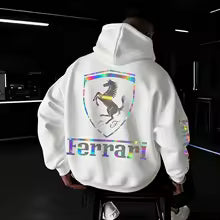 Sweat à capuche à manches longues pour hommes et femmes, vêtements pour passionnés de moto pour Ferrari F1, combinaison de sport et de course, automne/hiver s (électronique) L' M. XL XXL XXXL