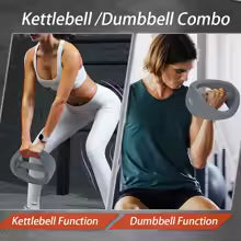 Haltères d'équipement de fitness multifonctionnels, équipement d'exercice de fitness, bleu gris 4 kg