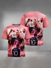 2026 Nouveau maillot de football imprimé Kylian Mbappé en 3D, T-shirt de sport unisexe pour enfants, vêtements de fan de football respirants à séchage rapide, offre spéciale XXS XS S M L XL XXL XXXL 4XL 5XL 6XL