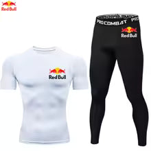 Red Bull – ensemble  pour hommes, vêtements de Sport, combinaisons de Fitness, d'entraînement, de Jogging, collants, Rashguard, survêtement de course pour hommes Asian size-S Asian size-M Asian size-L Asian size-XL Asian size-XXL Asian size-XXXL