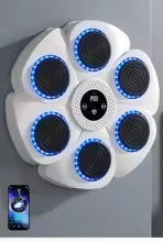 Machine de boxe musicale Bluetooth intelligente avec gants de boxe, entraîneur de boxe mural, adapté aux adultes et aux enfants