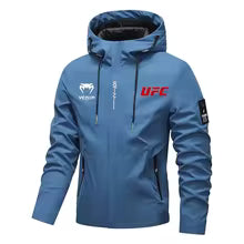 UFC Fans de combat veste à capuche 2025 Collection automne/hiver hommes et femmes coupe-vent décontracté mode haut de sport vêtements S(FR 46) M.(FR 48) L'(FR 50) XL(FR 52) XXL(FR 54) XXXL(FR 56-58)