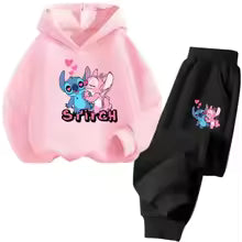 Sweat à Capuche Kawaii à Manches sulfet Pantalon Long pour Fille, Ensemble de 2 Pièces Décontracté pour Enfant de 2 à 13 Ans, Vêtements d'Automne Titch 100 110 120 130 140 150 160
