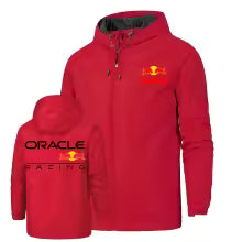 Veste à capuche zippée imperméable et coupe-vent Red Bull pour hommes, veste d'alpinisme d'aventure en plein air, coupe-vent de randonnée pour jeunes S(FR 46) M.(FR 48) L'(FR 50) XL(FR 52) XXL(FR 54) XXXL(FR 56-58) 4XL(FR 60) 5XL(FR 62)