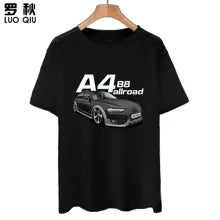Mode A4 Audi S6 modifié RS5 voiture Performance voiture à manches courtes motif imprimé T-shirt hommes et femmes vêtements à manches mi-longues S M. L' XL XXL XXXL 4XL