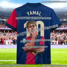 2026 Yamal de haute qualité # 10 fans de football édition 3D imprimé T-shirt été haut d'entraînement hommes femmes enfants vêtements de sport décontractés T-shirt S M L XL 2XL 3XL 4XL 5XL 6XL