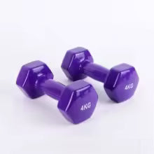 Haltères hexagonaux en fonte solide avec finition mate et revêtement en plastique pour hommes et femmes haltères de fitness à domicile