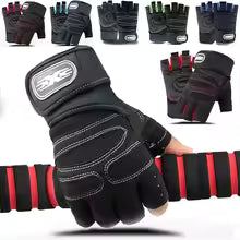 Gants de gymnastique pour hommes et femmes, bracelet d'haltérophilie, Fitness, sans doigts, pour musculation, entraînement, sport, exercice, cyclisme