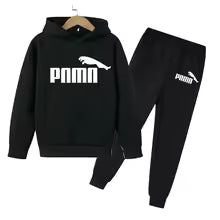 Enfants automne printemps tendance lettre imprimer 2 pièces sweat à capuche + pantalon survêtements 2-13 ans garçons filles tenues décontractées enfants vêtements ensembles 100 110 120 130 140 150 160